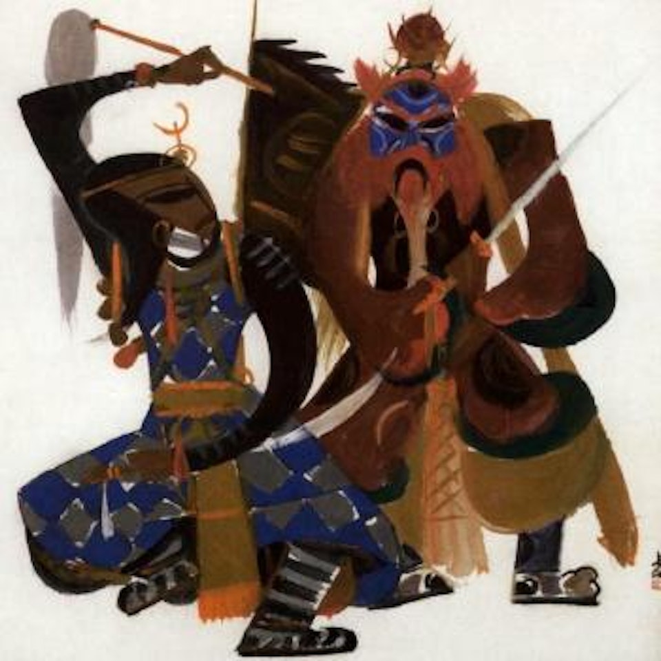 Opera figures by Lin Fengmian