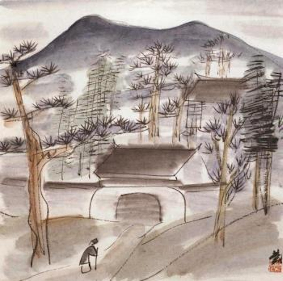 Village by Lin Fengmian