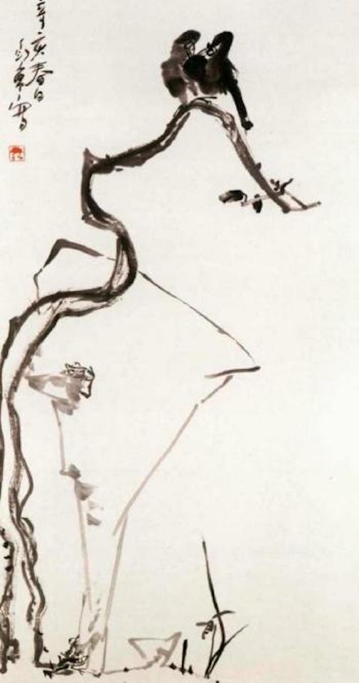 Flowers and birds by Ding Yanyong