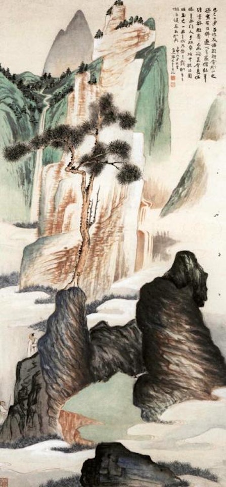 Diamond mountain by Zhang Daqian
