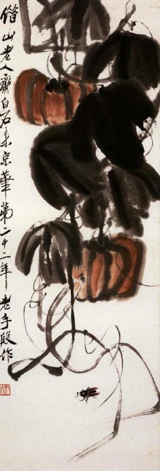 Pumpkin and cicada by Qi Baishi