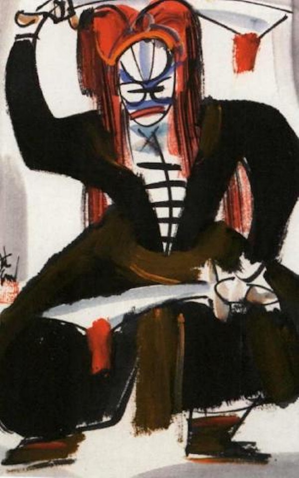 Opera figure by Lin Fengmian