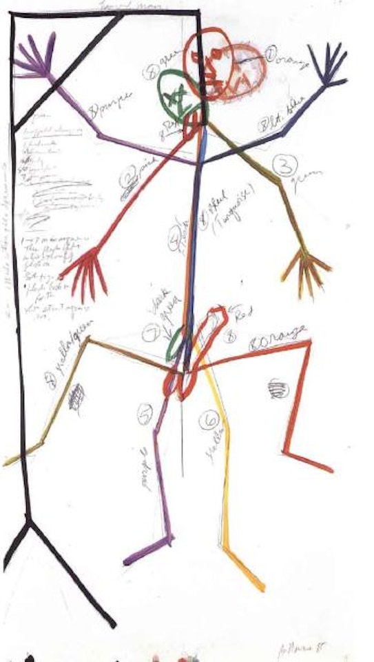 Hanged man by Bruce Nauman