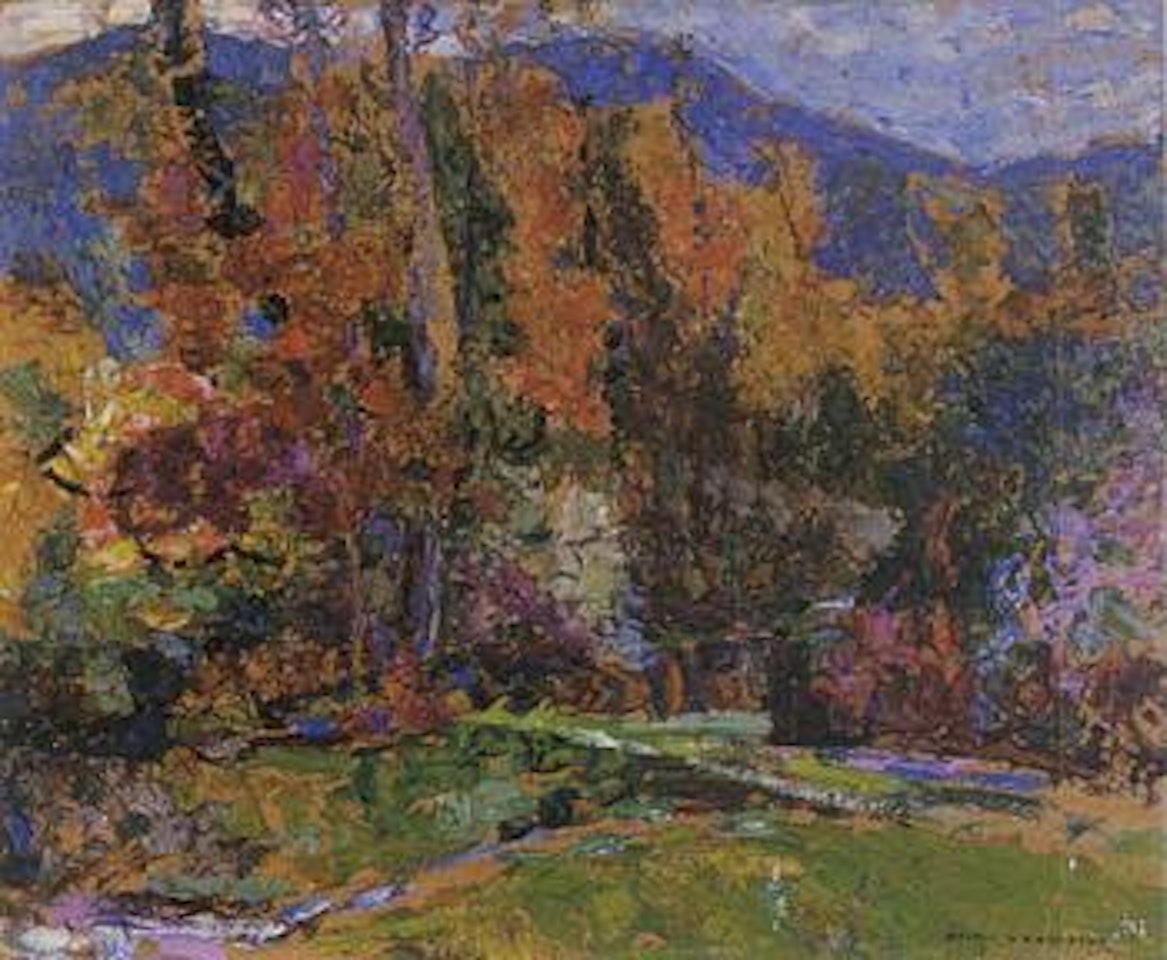 Automne, le petit ruisseau by Victor Charreton