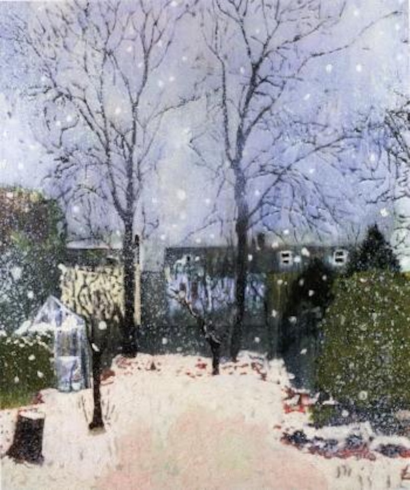 Winter landscape - backyard by Peter Doig