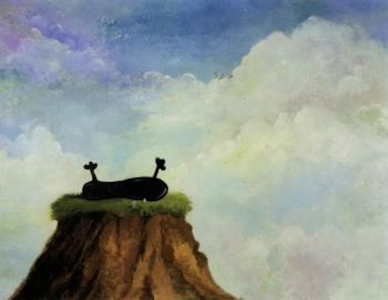 High on a hill by George Condo