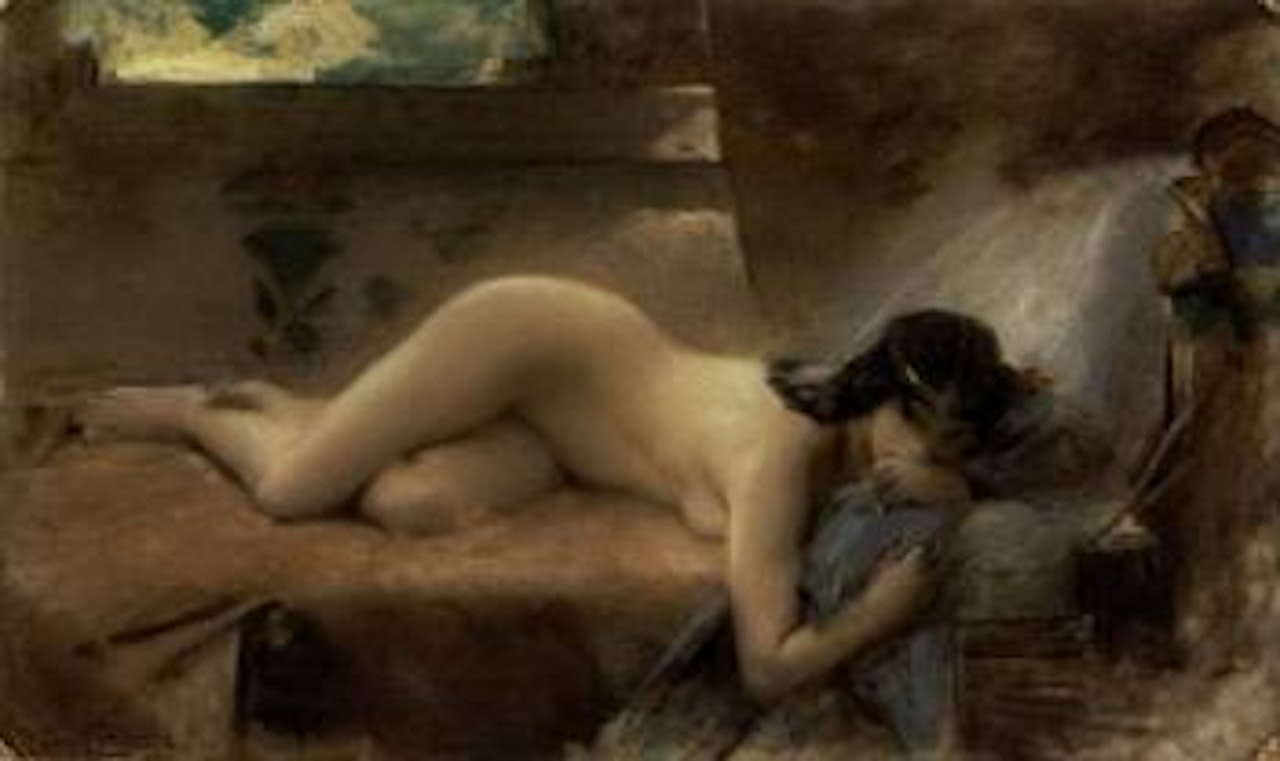 Study for le Manteau Legendaire by Leon Comerre