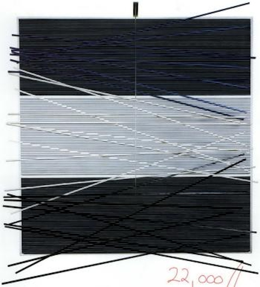 Three horizontal colours by Jesus Rafael Soto