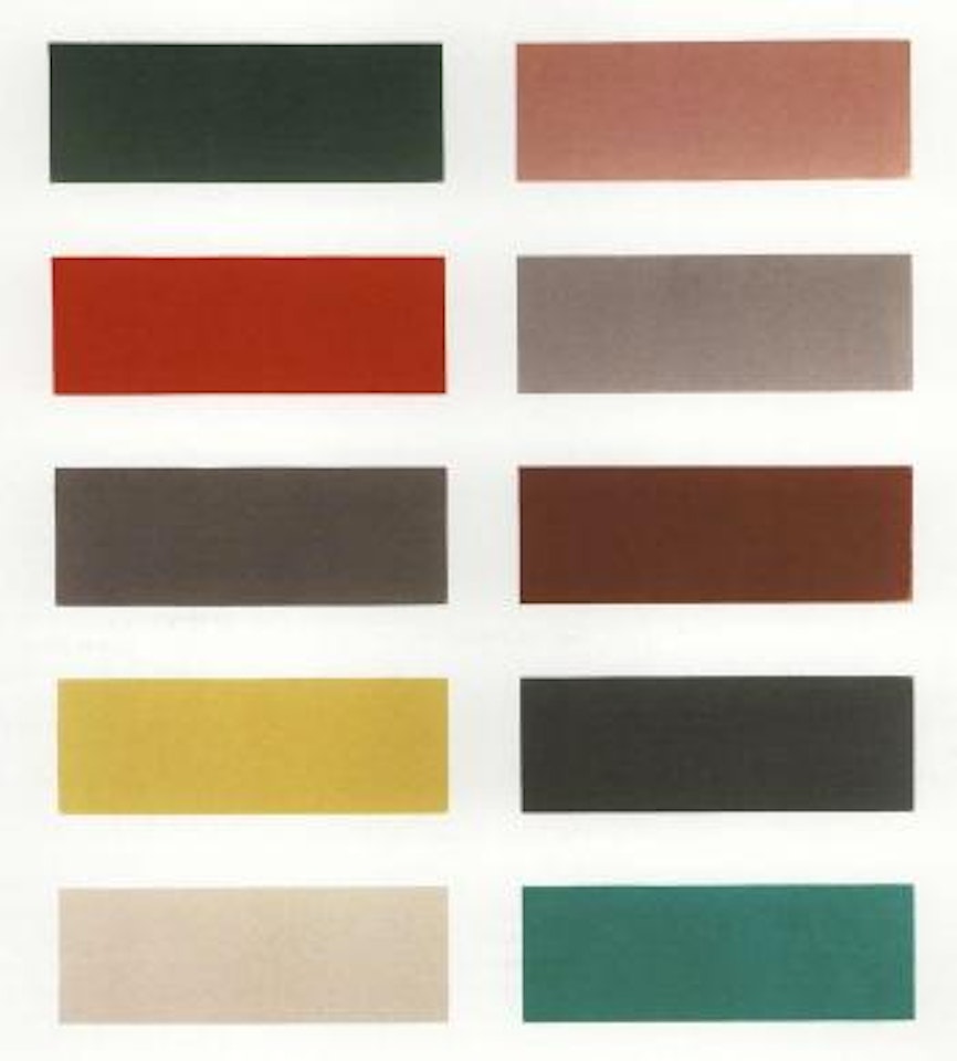 Zehn Farben by Gerhard Richter