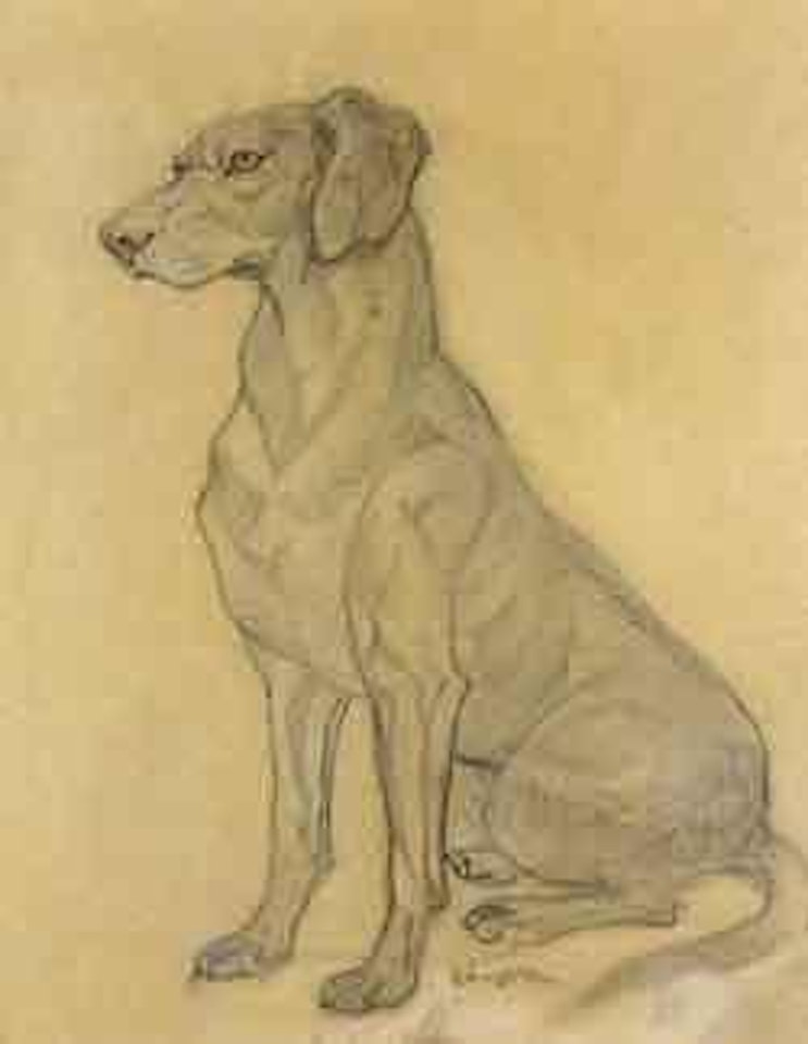 Jeune levrier by Leonard Tsuguharu Foujita