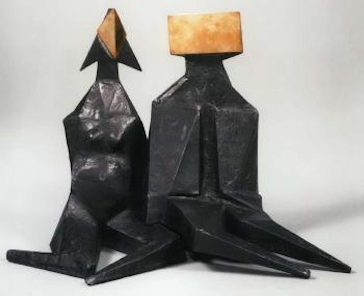 Pair of Sitting Figures IV by Lynn Chadwick