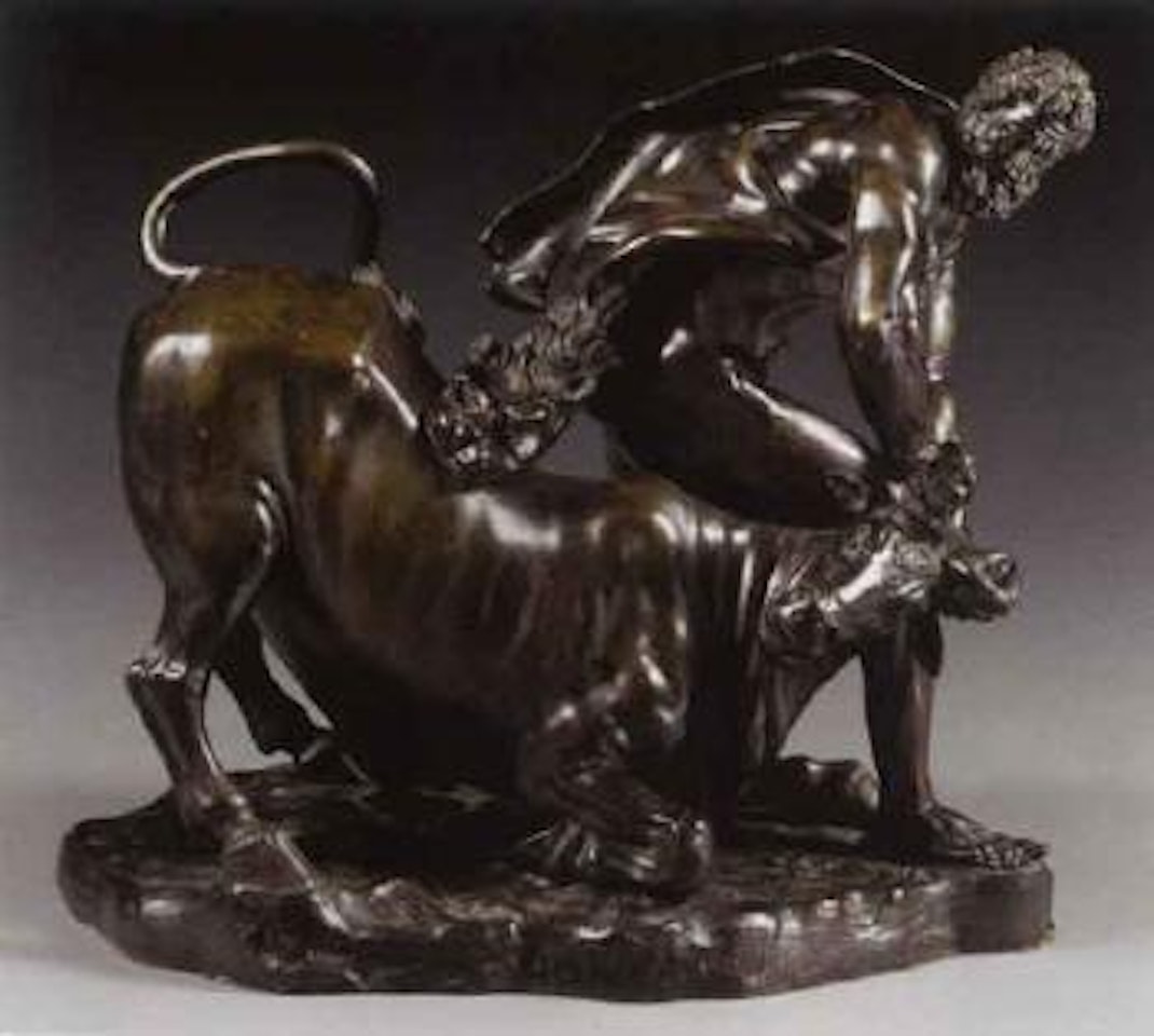 Hercules slaying the Cretan bull by French School