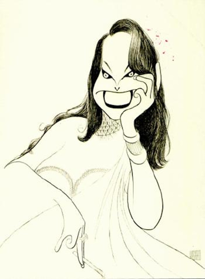 Leila Hadley Luce by Al Hirschfeld