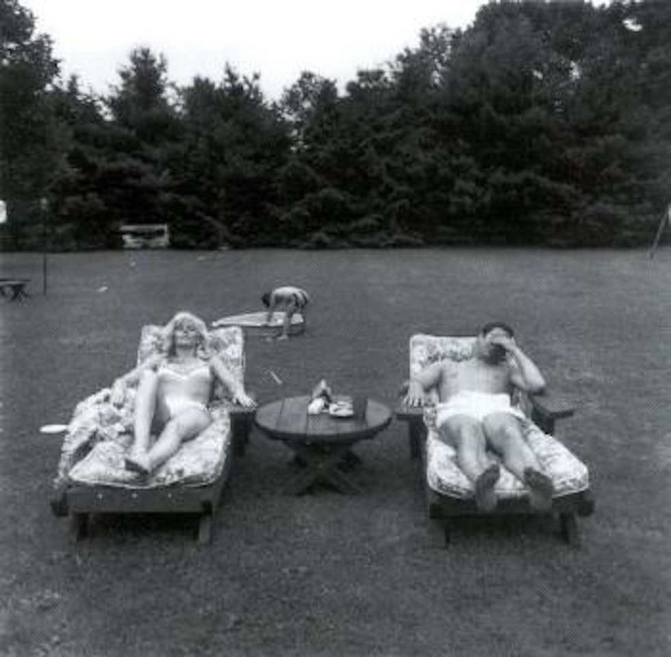 Family on their lawn one Sunday in Westchester, N Y by Diane Arbus by Neil Selkirk