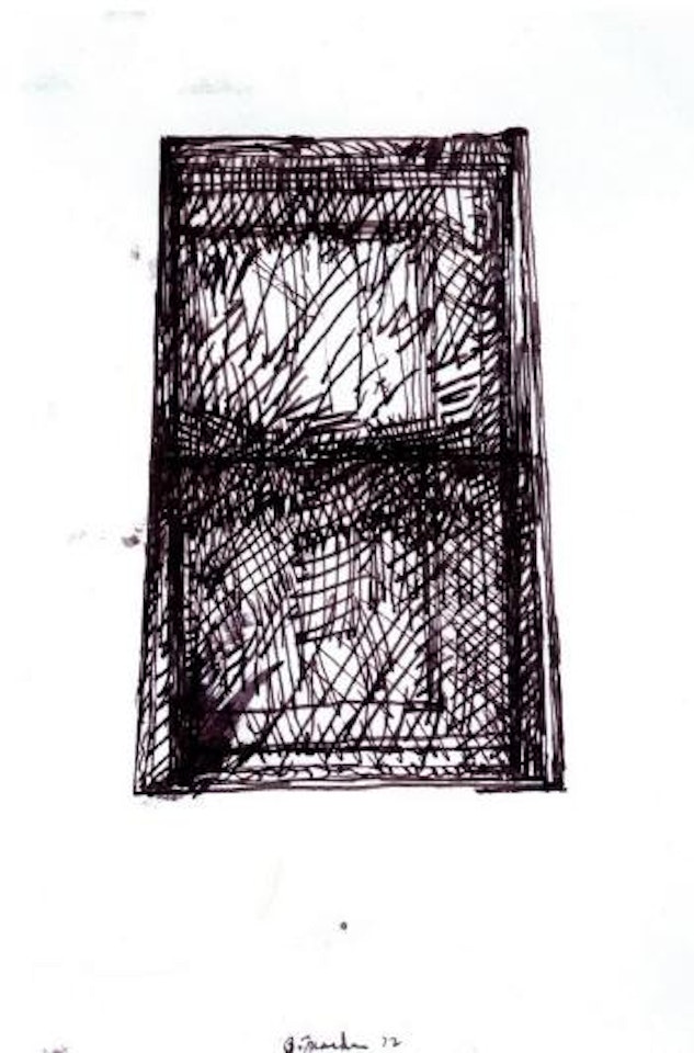 Untitled, suicide drawing by Brice Marden