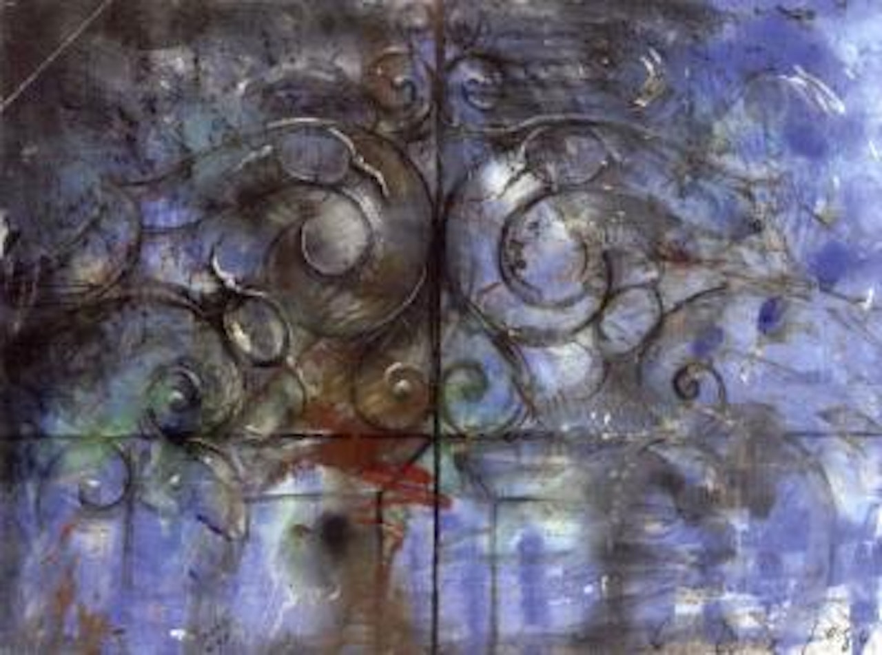 Crommelynk gate, red grease by Jim Dine