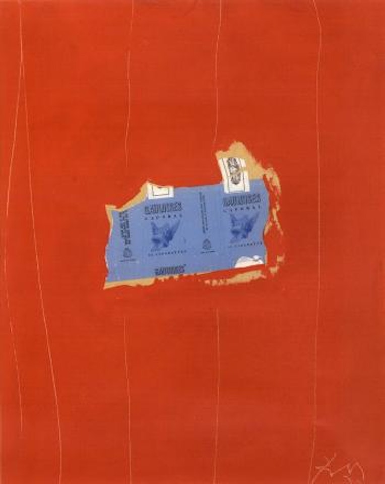 Gauloises with scarlet no 1 by Robert Motherwell