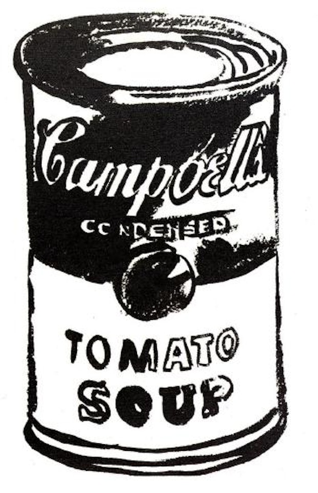 Campbell's soup, tomato by Andy Warhol