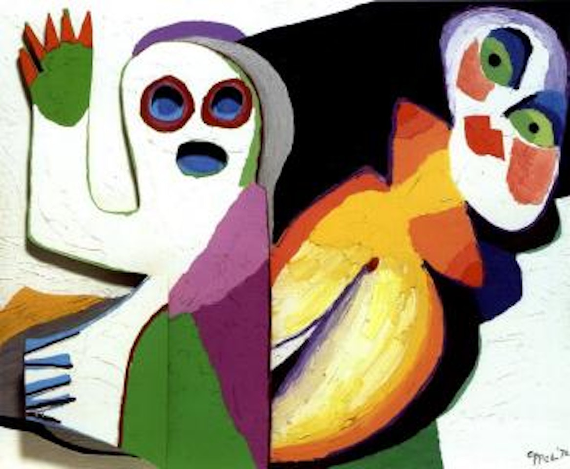 Two people by Karel Appel