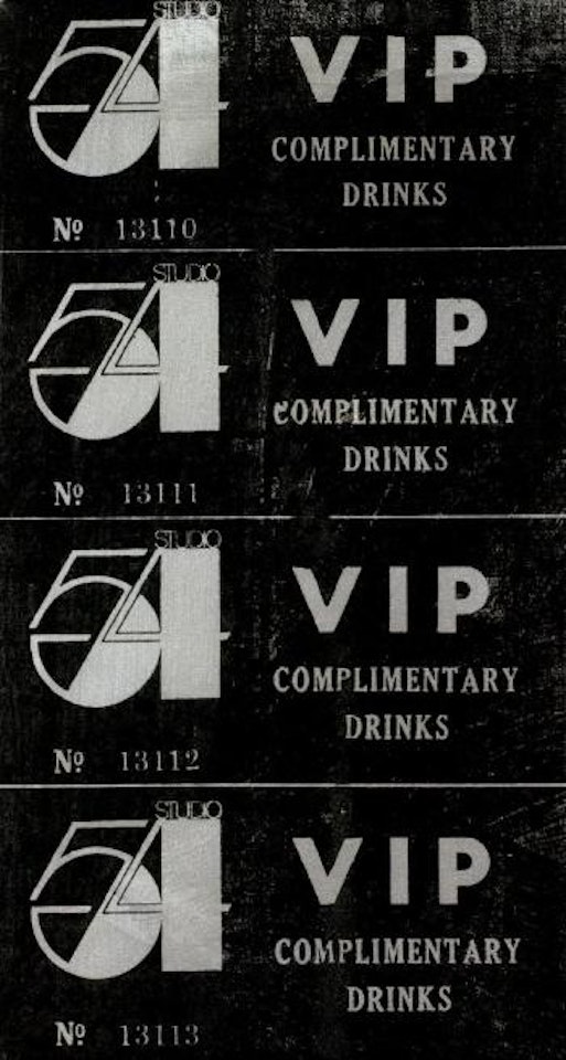 VIP ticket by Andy Warhol