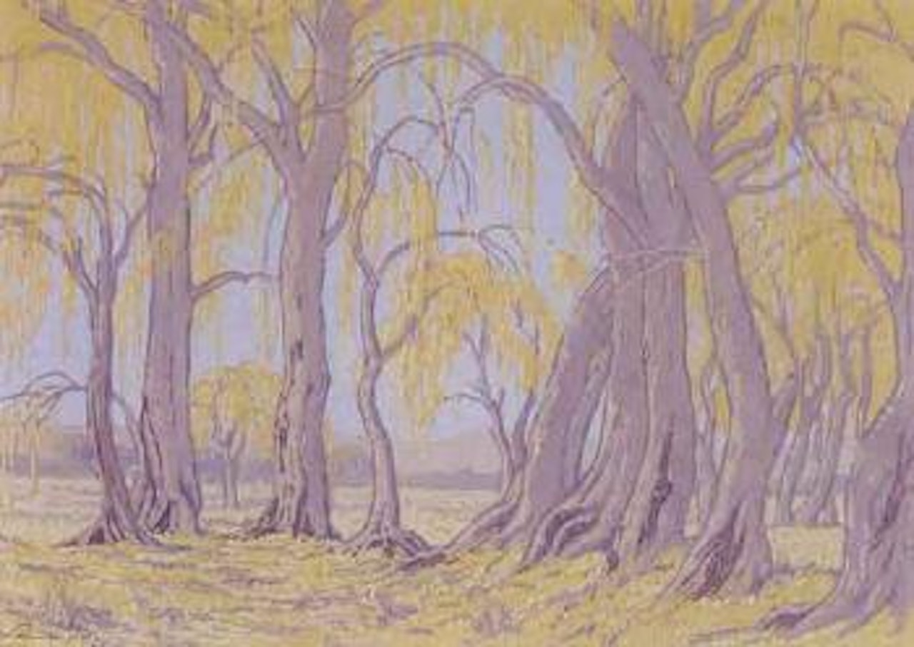 Willow trees, Pienaar's River by Jacob Hendrik Pierneef