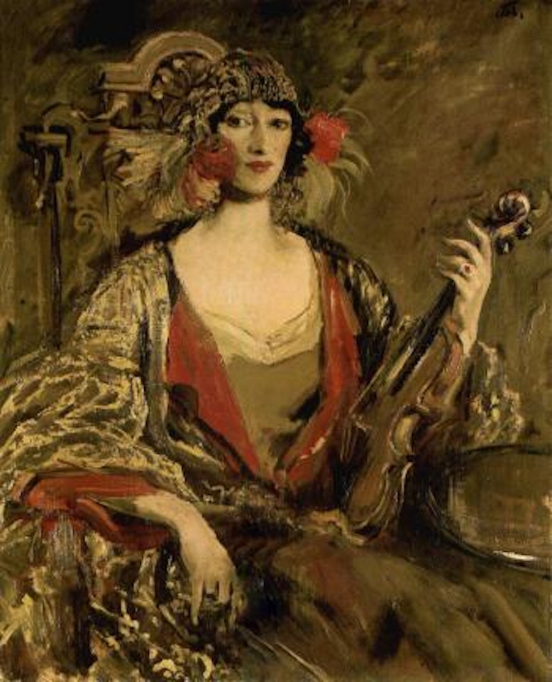 Portrait of Mrs Eve Fleming by Augustus Edwin John