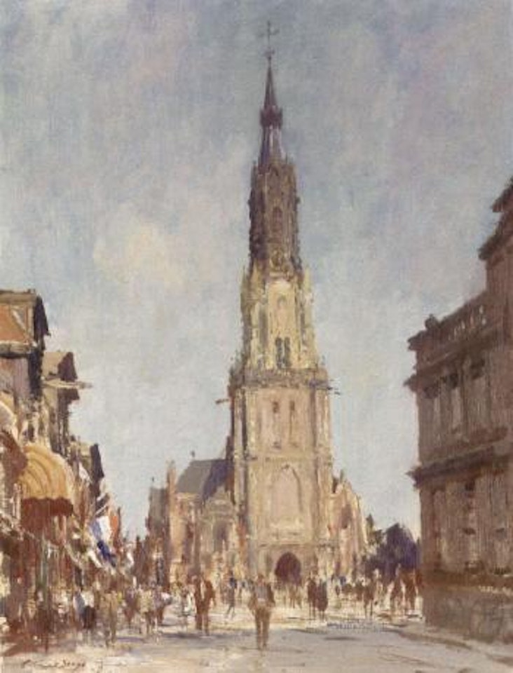 Nieuwe Kerk, Delft by Edward Seago