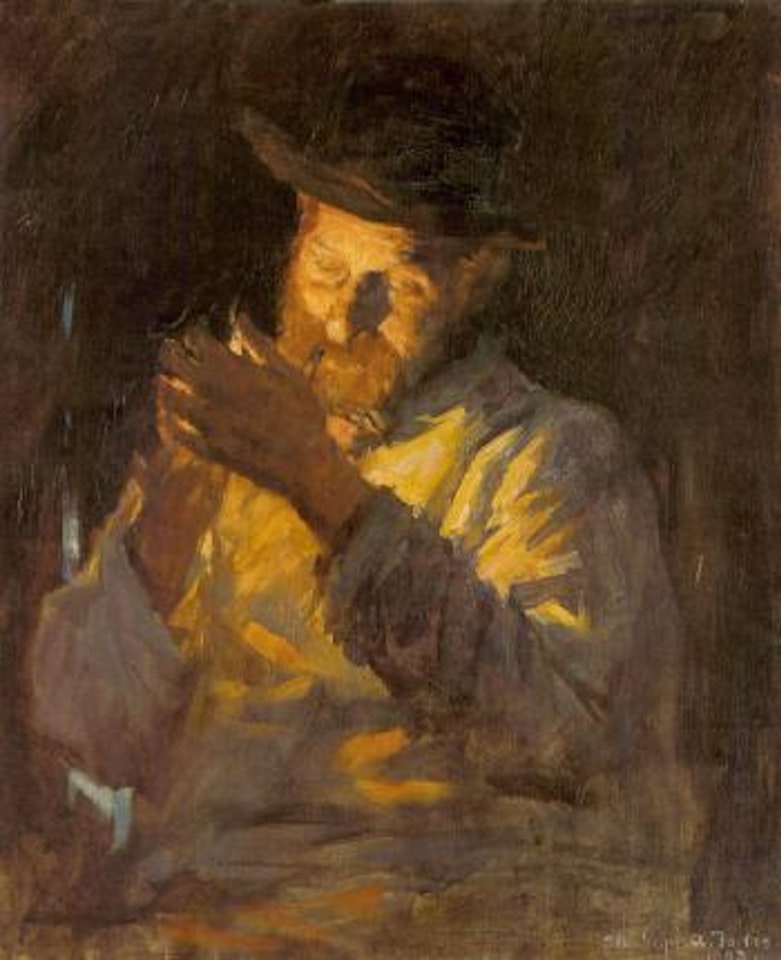 Lighting up by Stanhope Alexander Forbes