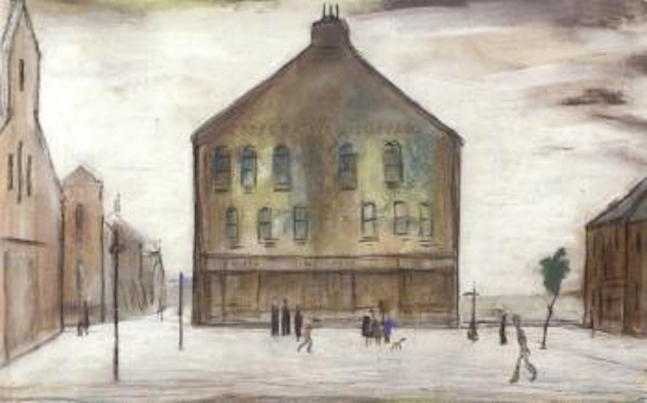 Co-op, Market Square, Cleator Moor by Laurence Stephen Lowry