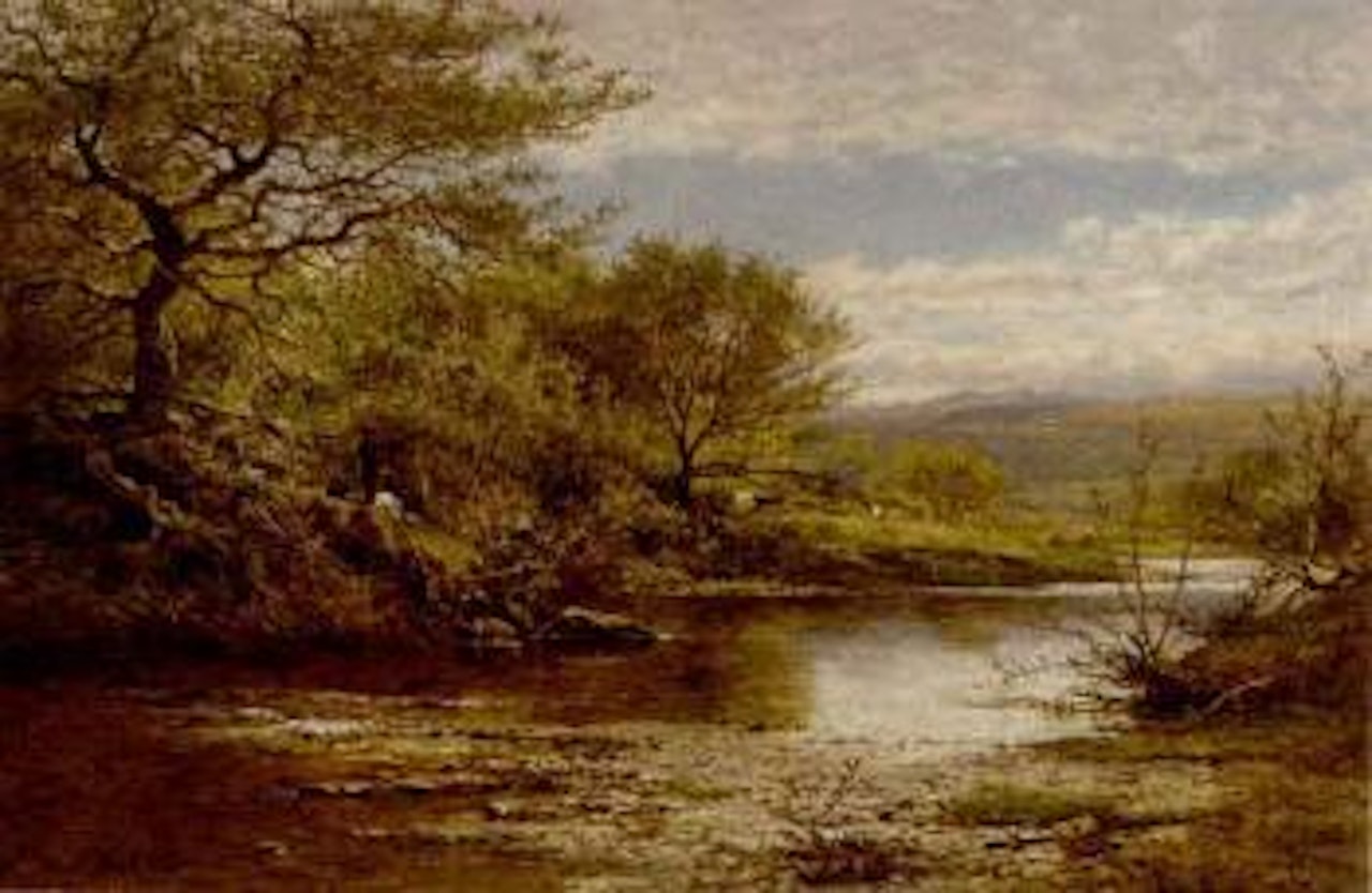 Lluglwy, autumn by Benjamin Williams Leader