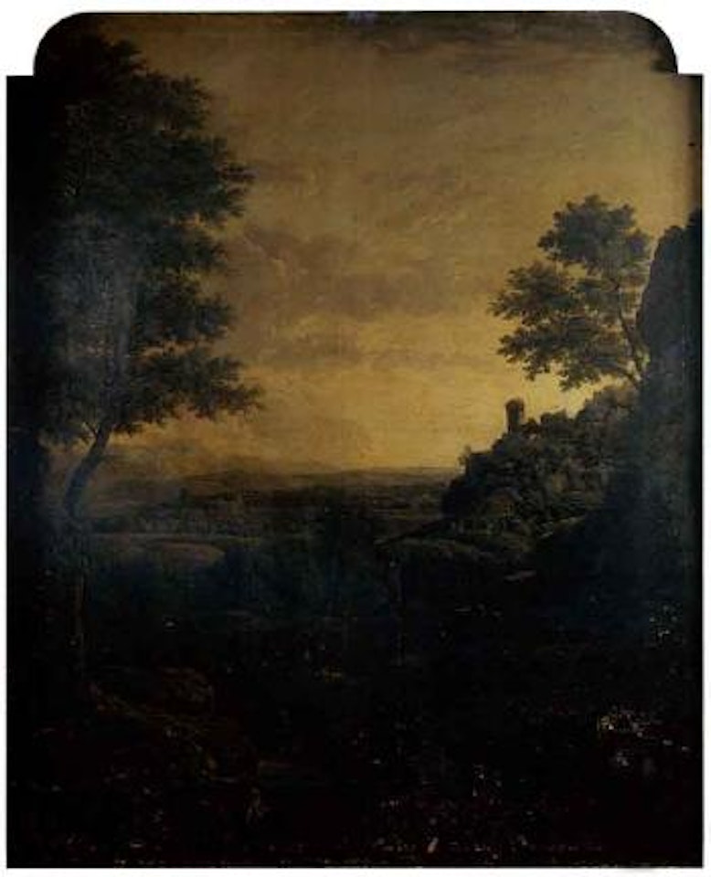 Paysage de riviere anime de bergers et pecheurs by Jacob Philipp Hackert