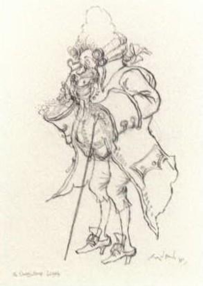 Clandestine marriage, Lord Ogleby by Ronald Searle
