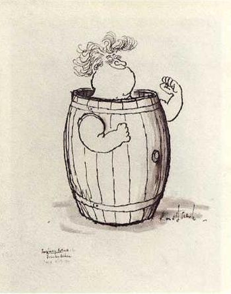 Imaginary portraits, Brendan Behan by Ronald Searle