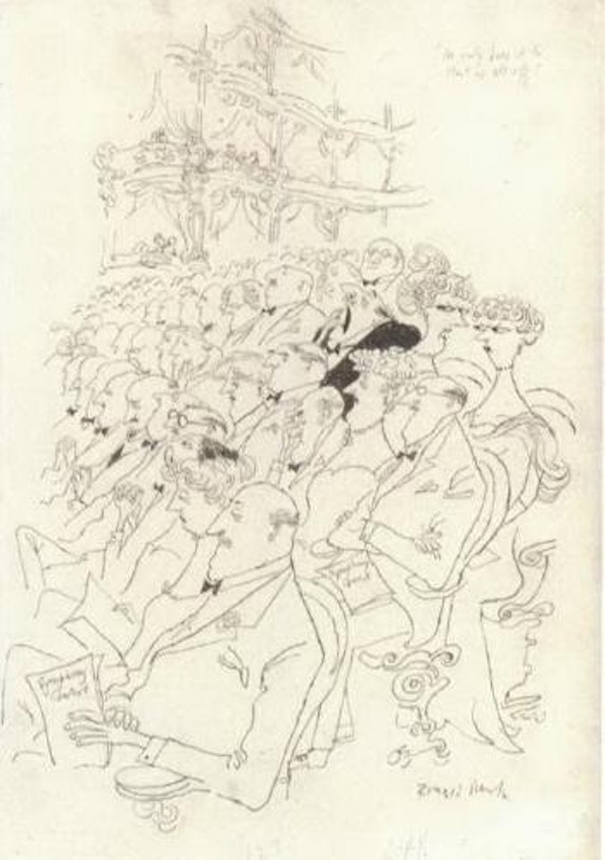 He only does it to start us all off by Ronald Searle