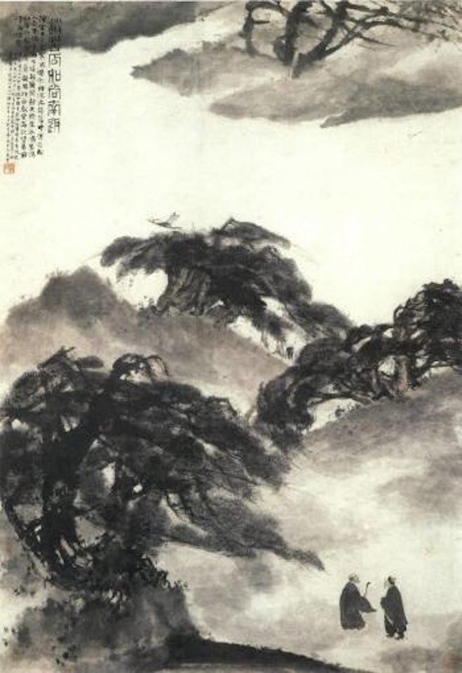 Bidding farewell to Shitao by Fu Baoshi