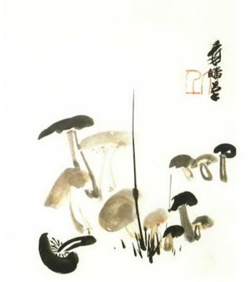 Wild mushroom by Zhang Daqian