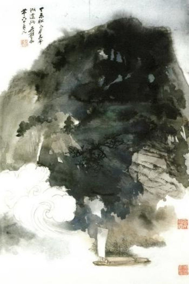 Sailing by Zhang Daqian