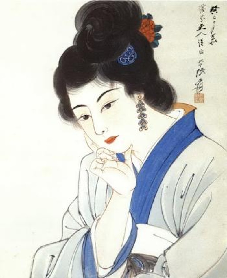 Lost in thought by Zhang Daqian