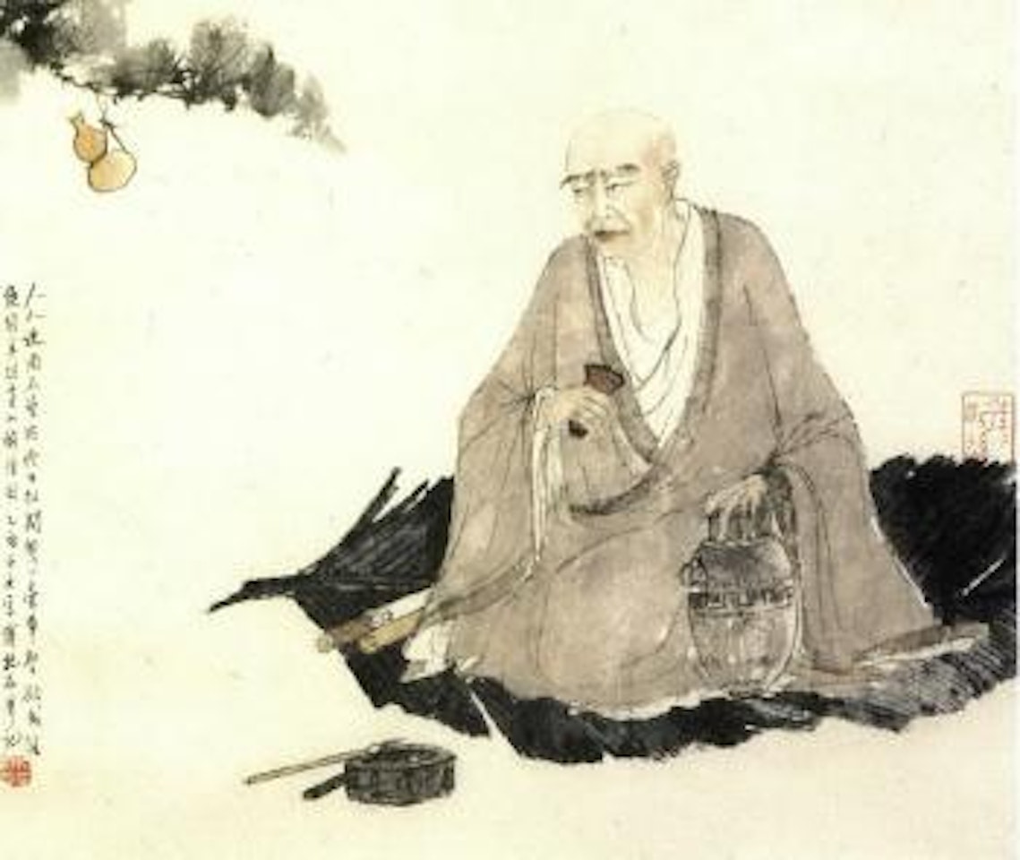 Drunken monk by Fu Baoshi