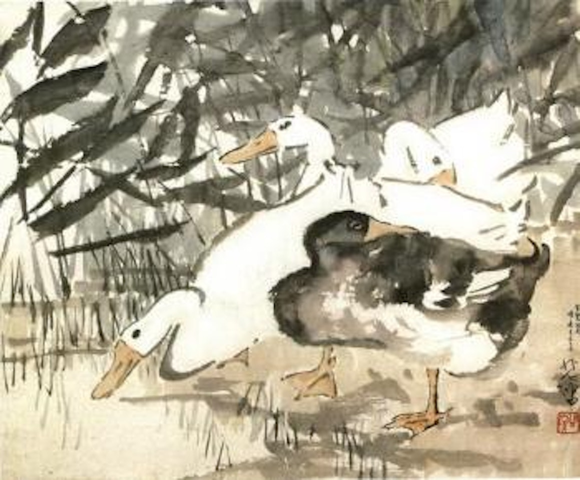 Geese by Xu Beihong