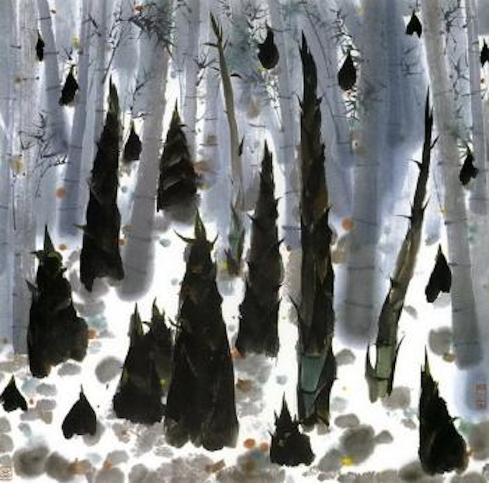Bamboo shoots in spring by Wu Guanzhong