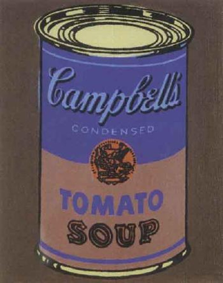 Andy Warhol, Campbell's tomato soup can by Richard Pettibone