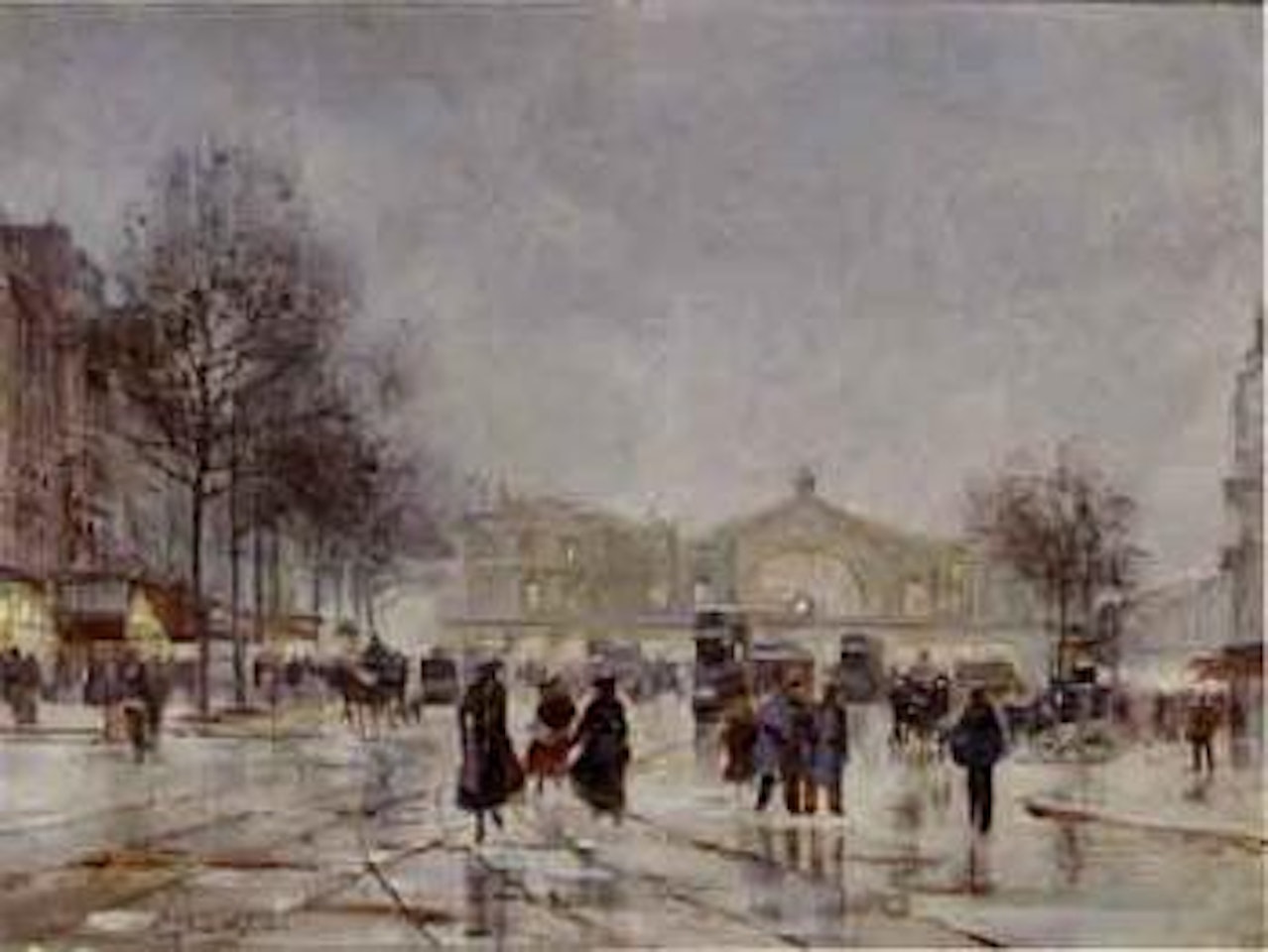 Paris street by Luigi Loir