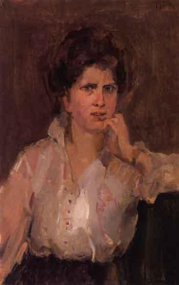 Portrait of a young woman by Isaac Israels