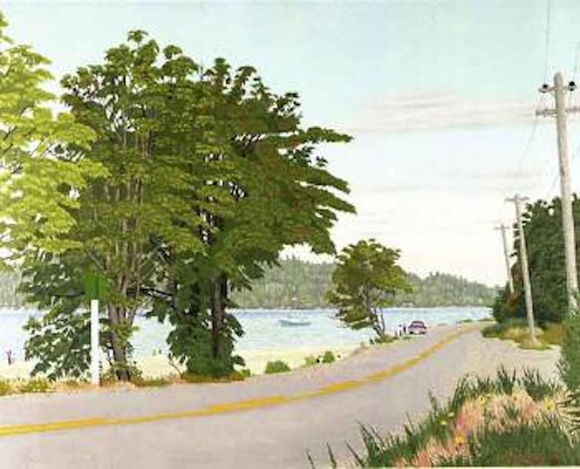 Mill Bay road by Edward John Hughes