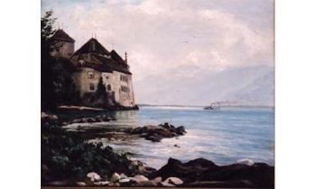 Chateau au bord du lac by Jossif Kratschowski