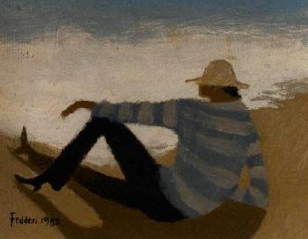 Julian Trevelyan looking out to sea by Mary Fedden