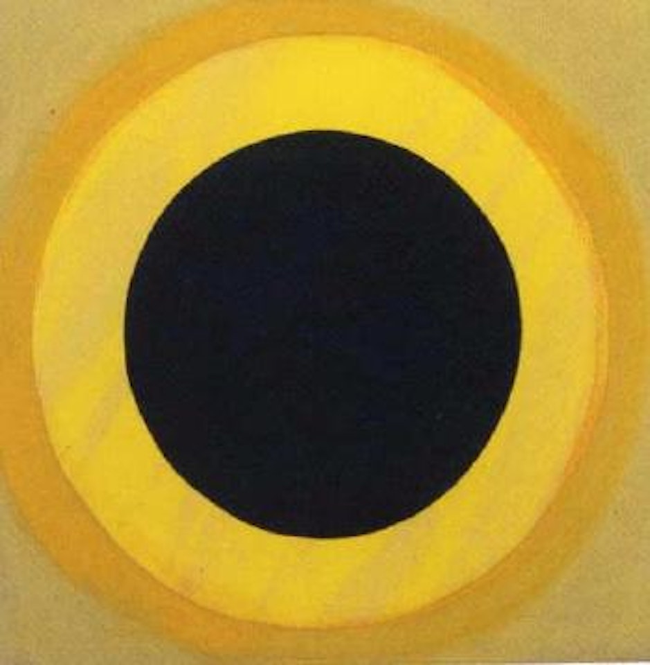 Ochre and black collage by Terry Frost