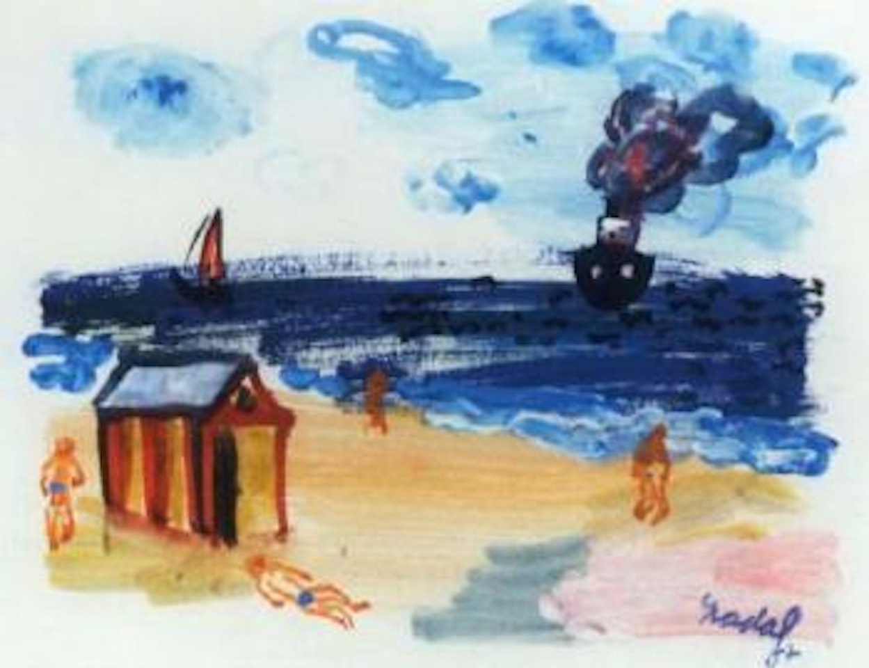 La plage by Carlos Nadal
