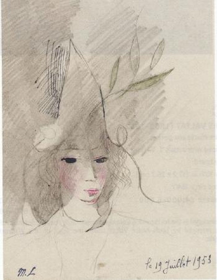 Jeune fille au chapeau by Marie Laurencin